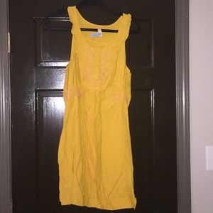 Anthropologie Maeve marigold yellow dress